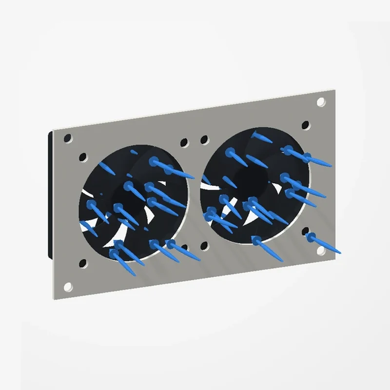 Render of a dual 60 mm drive-cooling plate
